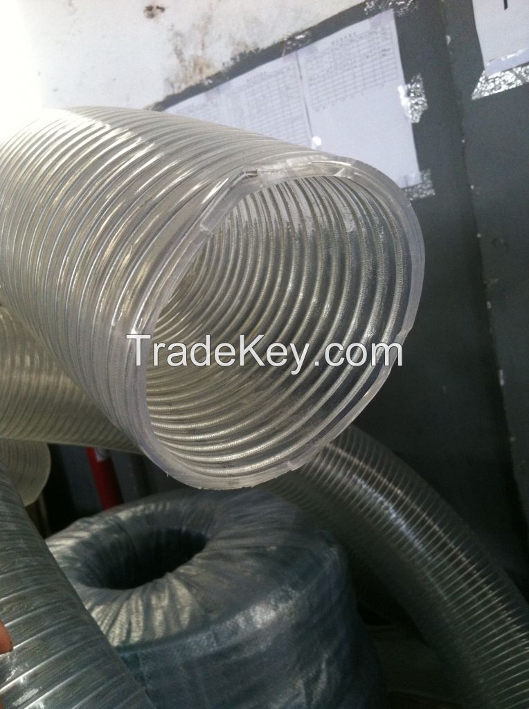 spiral steel wire hose IN FOODE GRADE