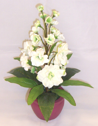 35CM STOCK FLOWER POTTED