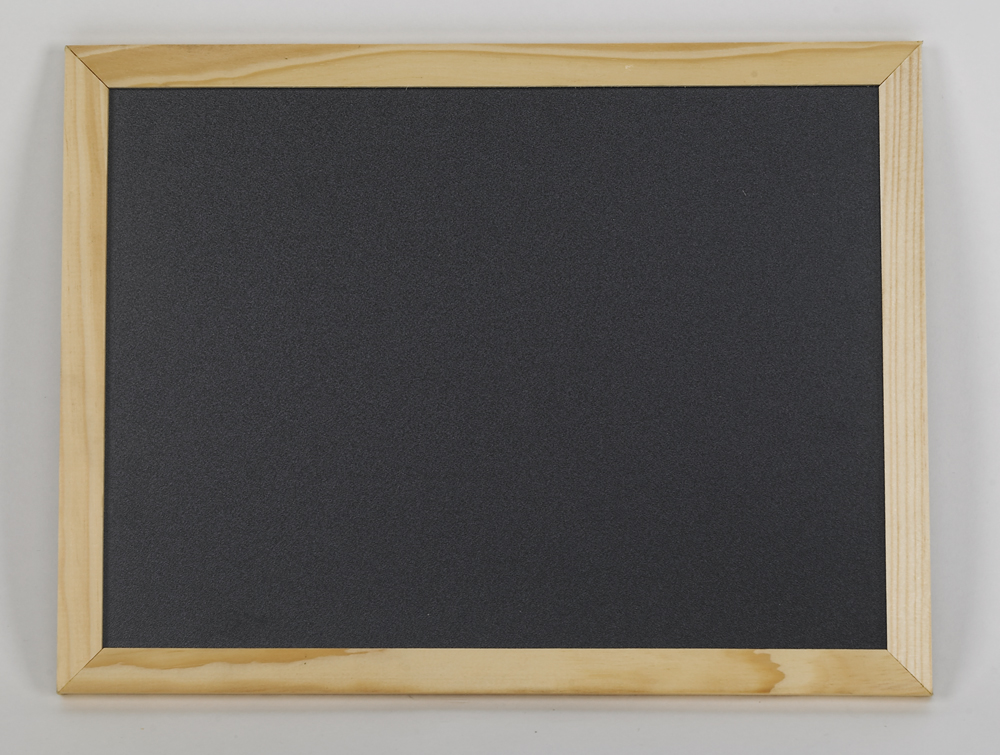 wood frame blackboard