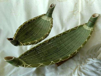 Bamboo basket-leaf