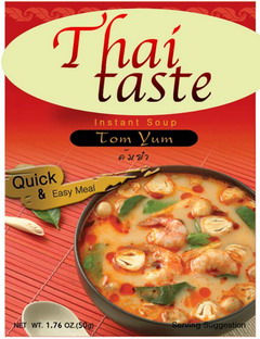 Thai food instant tom yum goong soup