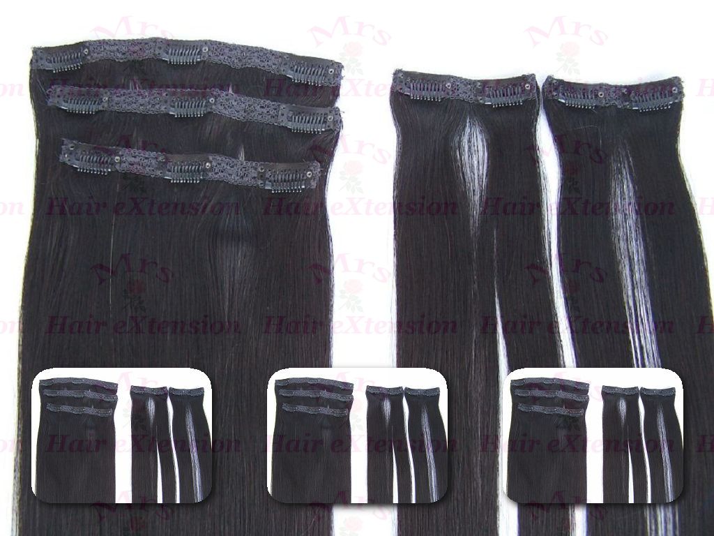 Clip hair extension in remny quality---100% human hair