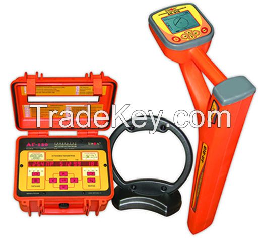 Underground utility   locator with extra sensors  for insulation control