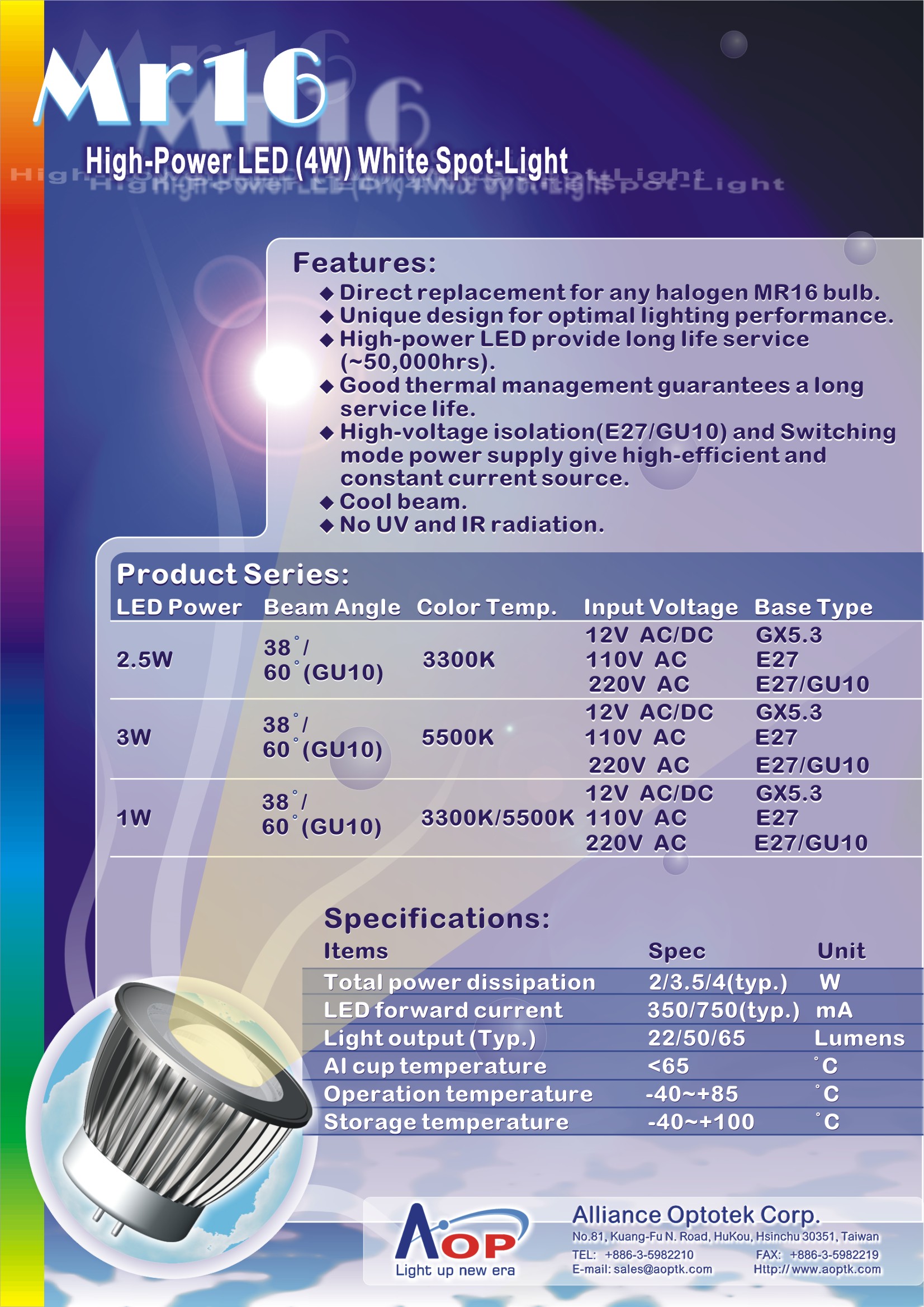 MR16 LED Spot Lamp