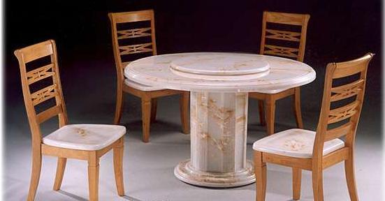 Marble Dining Table Set 1