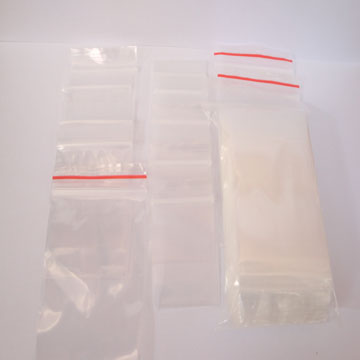 zip-lock bags, dense bone bag