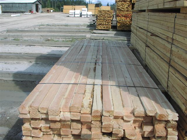 Rough Cut Green Fir Lumber