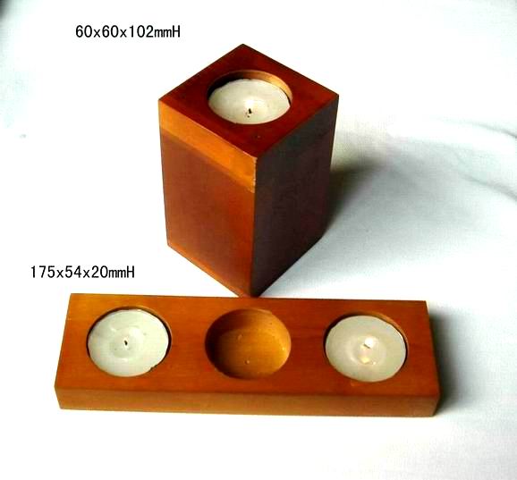 wood candleholder