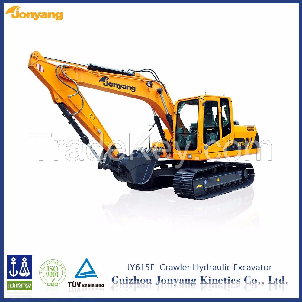 15ton military quality crawler hydraulic excavator for sale
