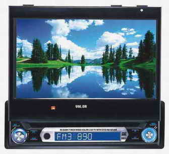 Fully Motorized In Dash Monitor With  Dvd,Vcd,Cd,MP3 player