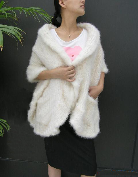 mink knitted shawl-1