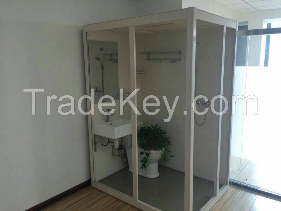 2017 hot sale modern fiberglass reinforced prefab bathroom unit