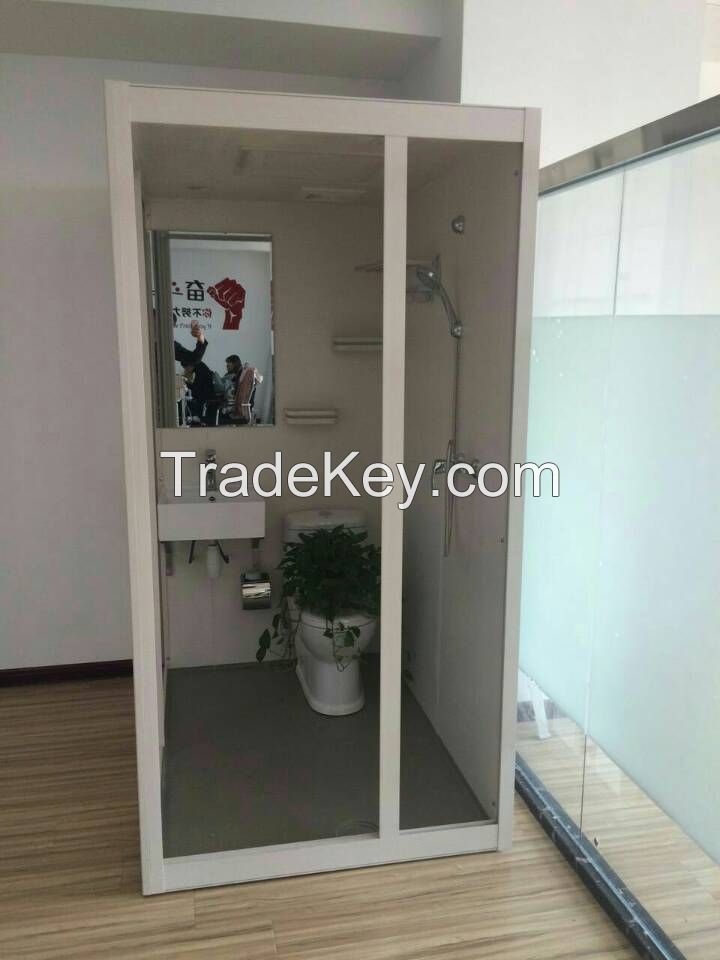 2017 hot sale modern fiberglass reinforced prefab bathroom unit