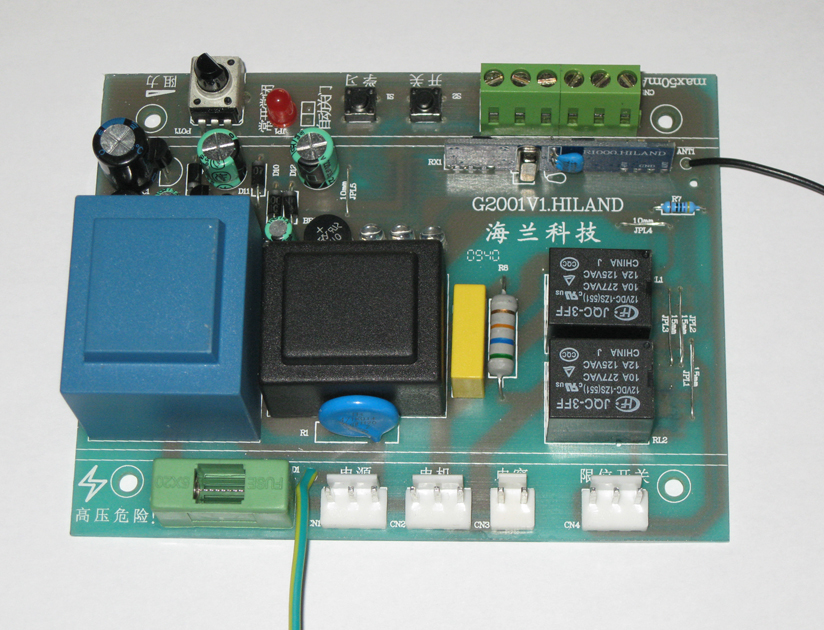 Garage door control board