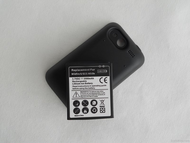 Replacement HTC Wildfire battery with cover for HTC Wildfire S/G13 /A5