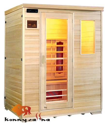 Infrared Sauna Cabin for 3 Person Deluxe Model