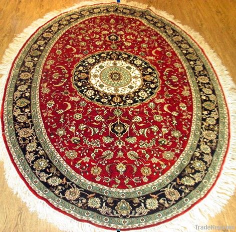 oval silk rugs