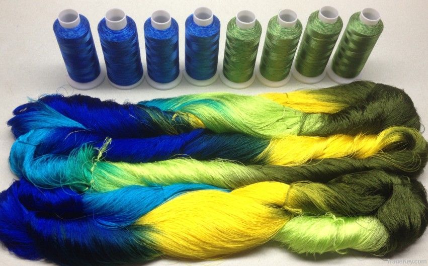 120D, 150D Dyed viscose rayon embroidery thread