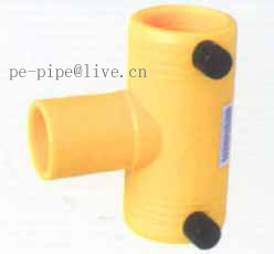 pe pipe fittings electro fusion reducing tee