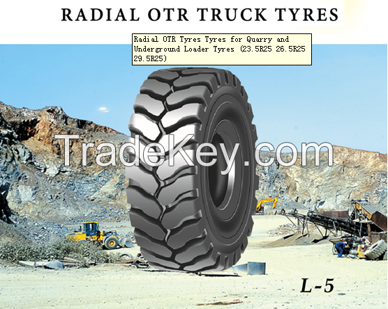 Radial otr tyre 23.5R25, 26.5R25, 35/65R33, 29.5R25, 29.5R29