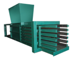 Automatic metal container baler