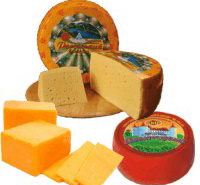 Cheeses fat content 45%, 50%