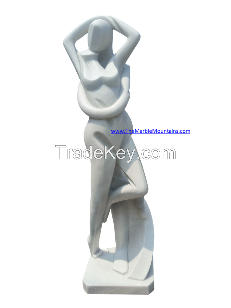Viet Nam marble abstract sculpture - Tu Hung stone arts