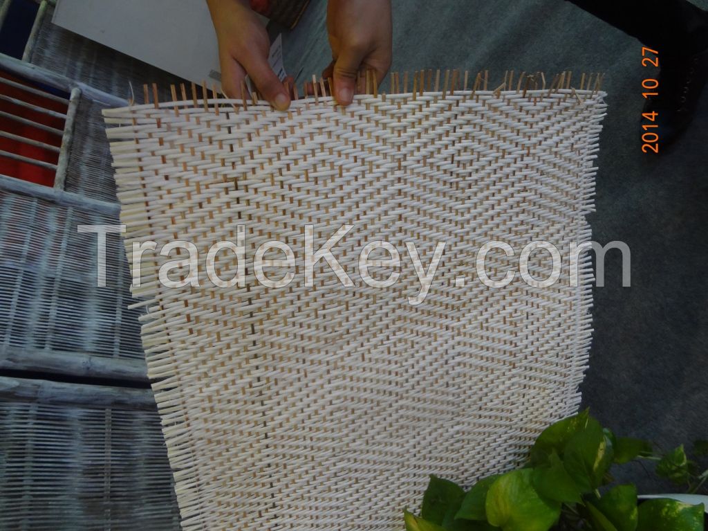 Semi Bleached Close Rattan cane webbing