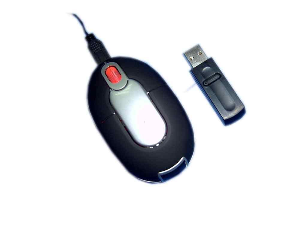 27MRF wireless mouse with 1 GB flash