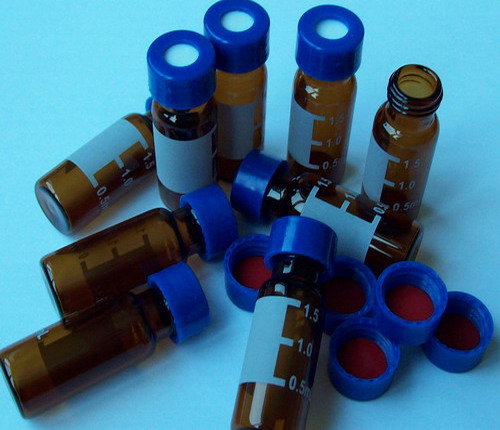 8-425 screw caps  , autosampler vials , 2ml vials , PTFE/silicone septa