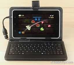 leather case with keyboard for 7/8/7.85/9.7/10.1inch tablet