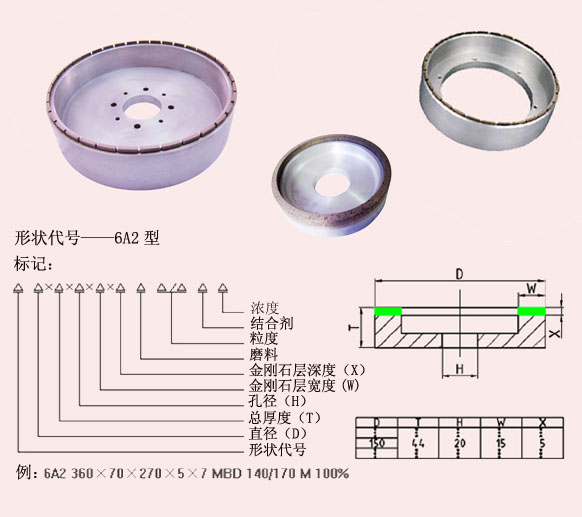 resin bond diamond bowl wheel