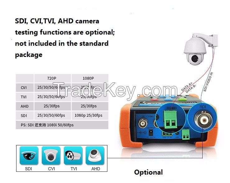 Super Quality Wifi 3.5'' LCD 1080P ONVIF IP Analog Cameras Tester CCTV Test Monitor IPC3500