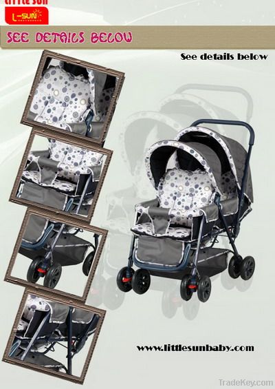 Comfortable twin baby stroller 2112