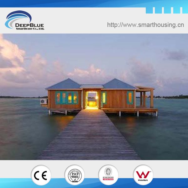 over-water prefabricated water bungalow