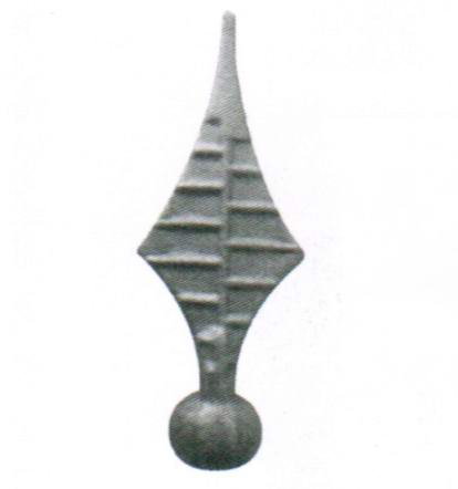 Wrought Iron Spearhead
