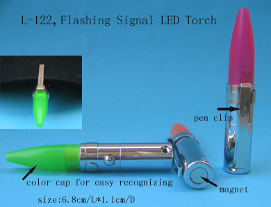 Flashing signal LED torch