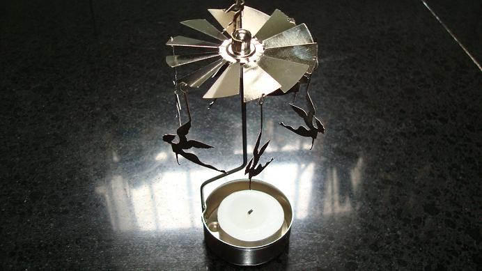 rotary candle holder