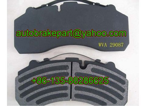 brake pad WVA:29087 (FMSI: D1203-8323), 29042, 29045, 29046, 29059,