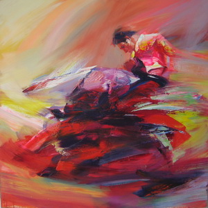 Bullfighting Oil Painting