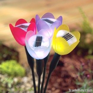 TULIP FLOWER SOLAR GARDEN LIGHT