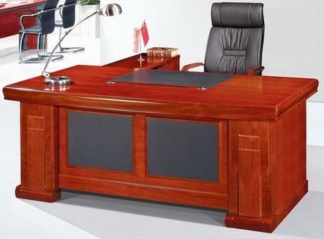 office table, MDF with veneer laminated painted executive table