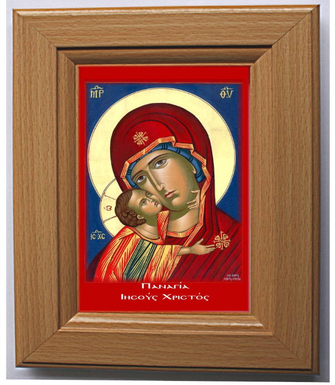 Copy photograph of Byzantine icon painting.