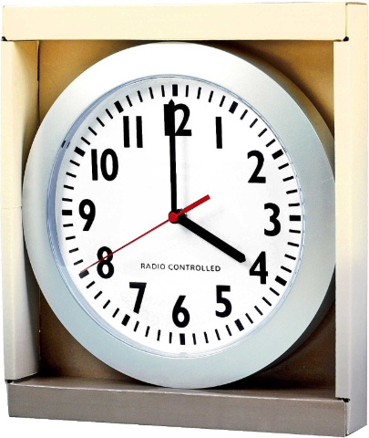 Analog RC wall clock, diameter 25cm