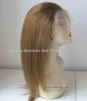 Human hair lace front wigs