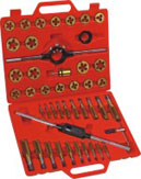 45PCS Metric Tap and Die set alloy steel , Tit coated