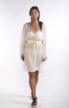 silk Chiffon Kaftan