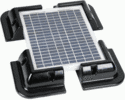 Solar panel corner mount