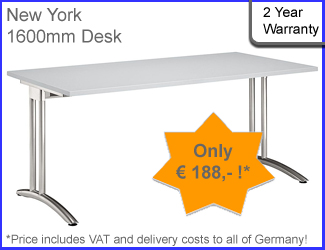 New York Desk 1600 x 800 mm **GREY**