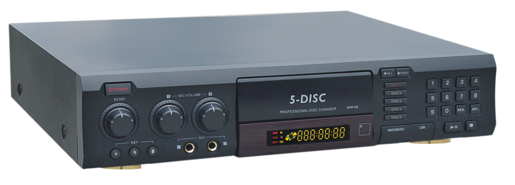 5 DISC CHANGER WITH CDG KARAOKE